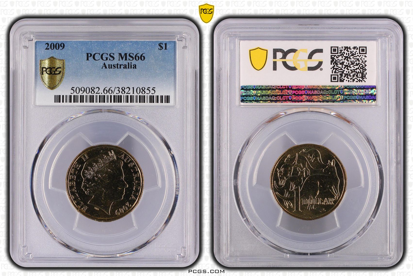Elizabeth II, One Dollar, 2009, PCGS MS66