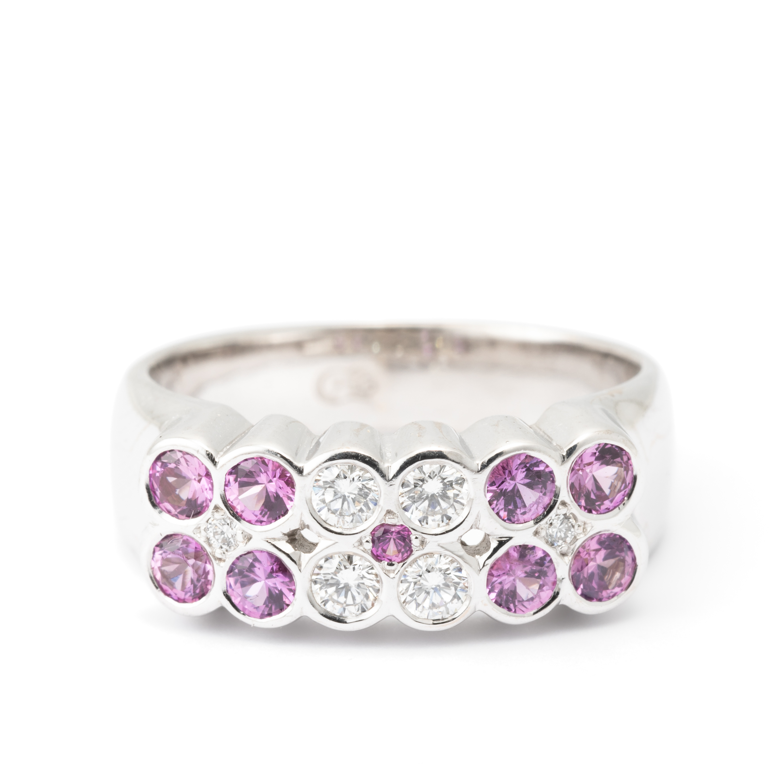 239 · Diamond & Pink Sapphire 18ct Gold Ring