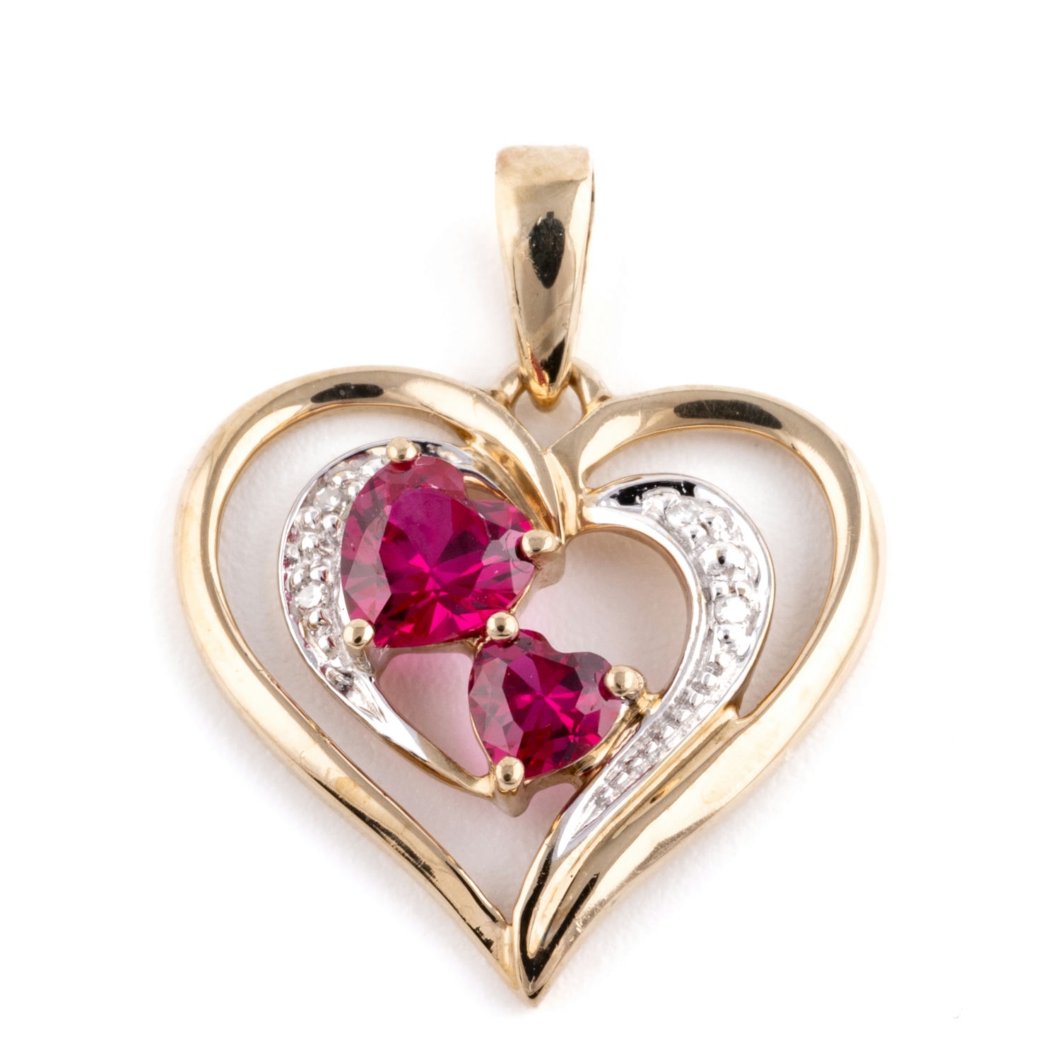 200 · Diamond Heart Pendant 9ct
