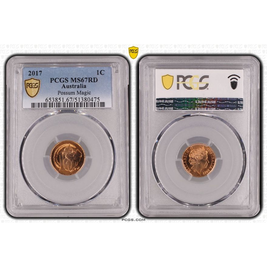 Possum Magic, One Cent, 2017, PCGS MS67RD