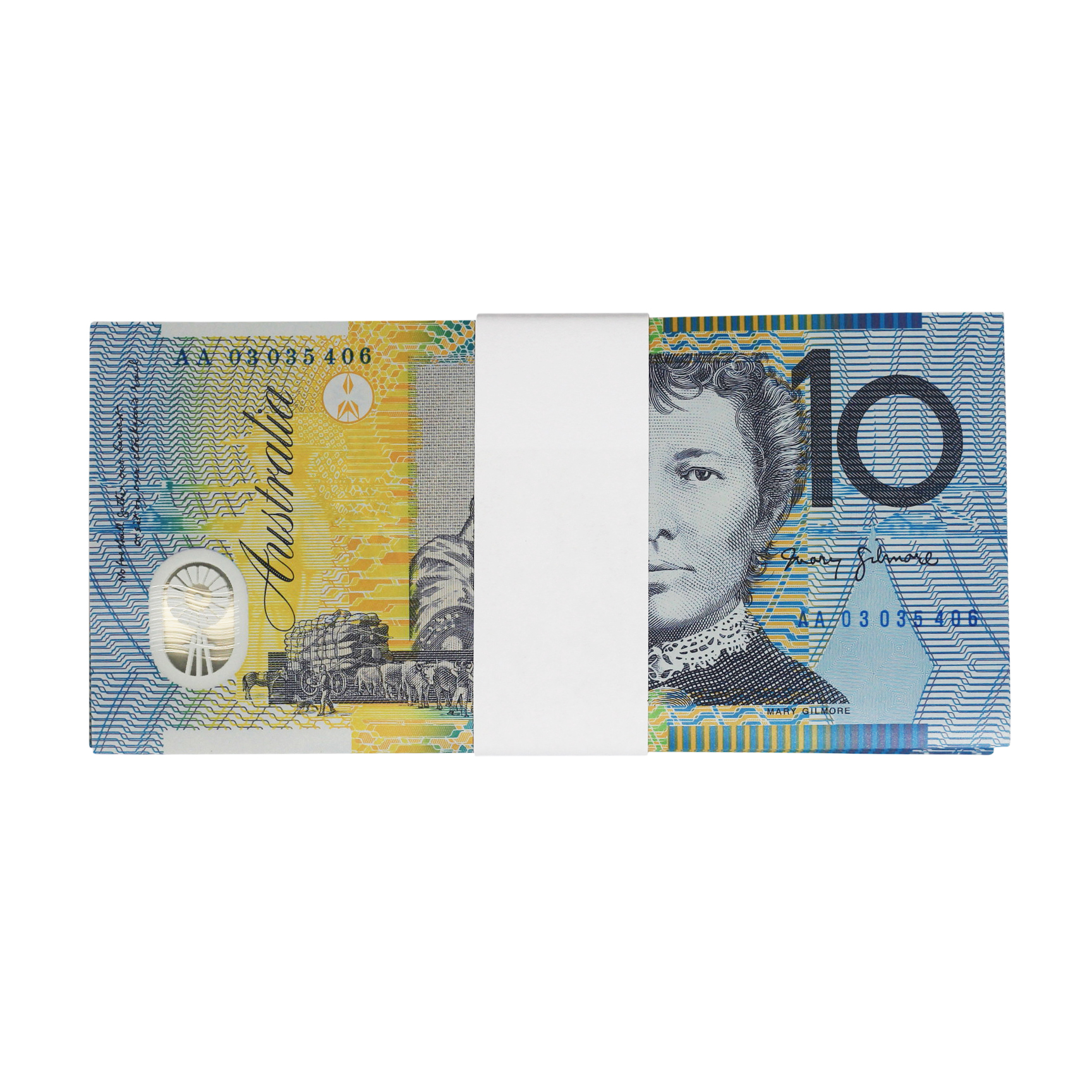2180. · Bundle, MacFarlane/Henry, Ten Dollars,  2003, UNC