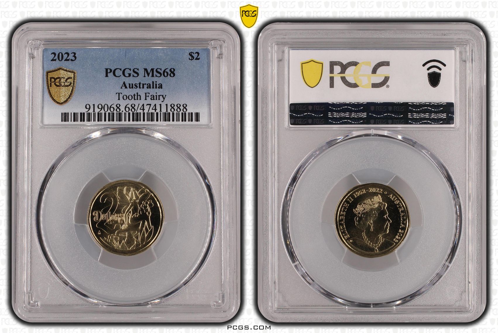 Tooth Fairy, Two Dollar, 2023, PCGS MS68