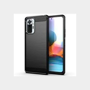 CellTime Xiaomi Redmi Note 10s Shockproof Carbon Fiber Design Cover - Black - Xiaomi Max - 51748/10560 AS B1 (S9)