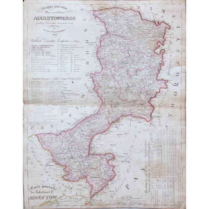 Juliusz Kolberg | Mappa jeneralna województwa augustowskiego