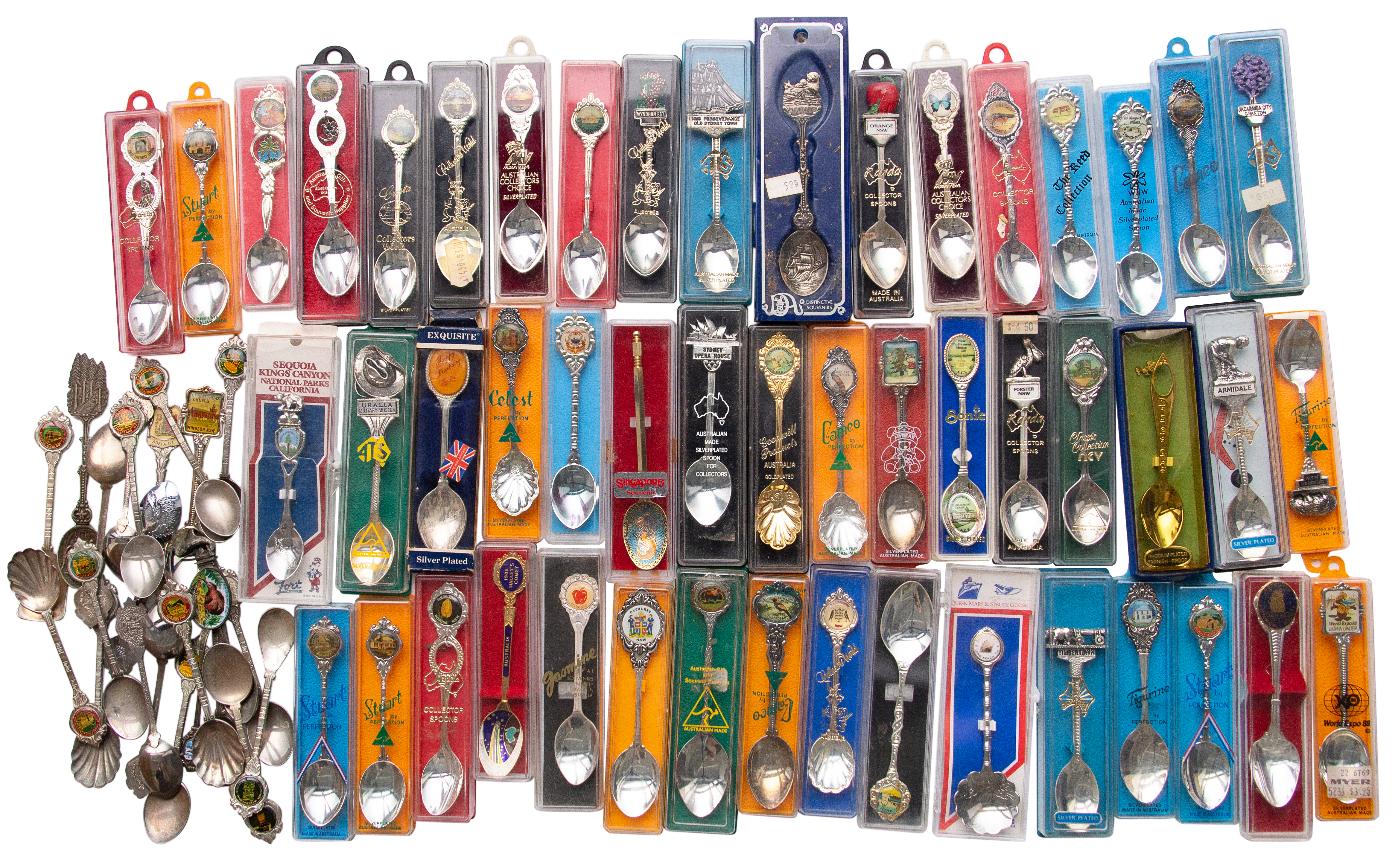 251 · Souvenir Teaspoons, 1950s - 1990s,