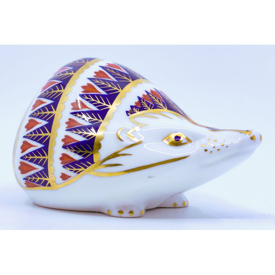 Royal Crown Derby Hedgehog Paperweight 4''