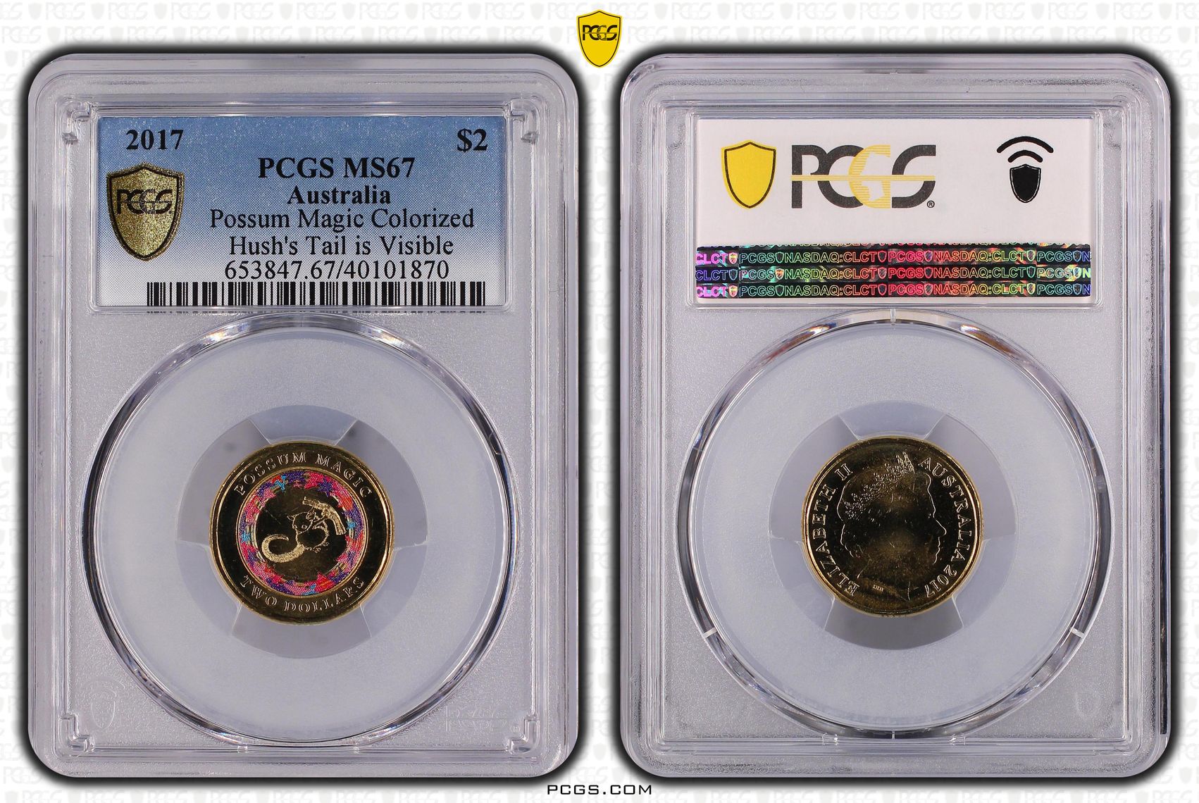 Possum Magic - Hush's Tail is Visible POP 17/0, Two Dollar, 2017, PCGS MS67