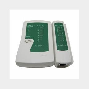 LAN Network/Phone Cable Tester - RJ45 and RJ11 Network Cable Tester - White - 0 m -Bar 9902161209937- 51745/26296