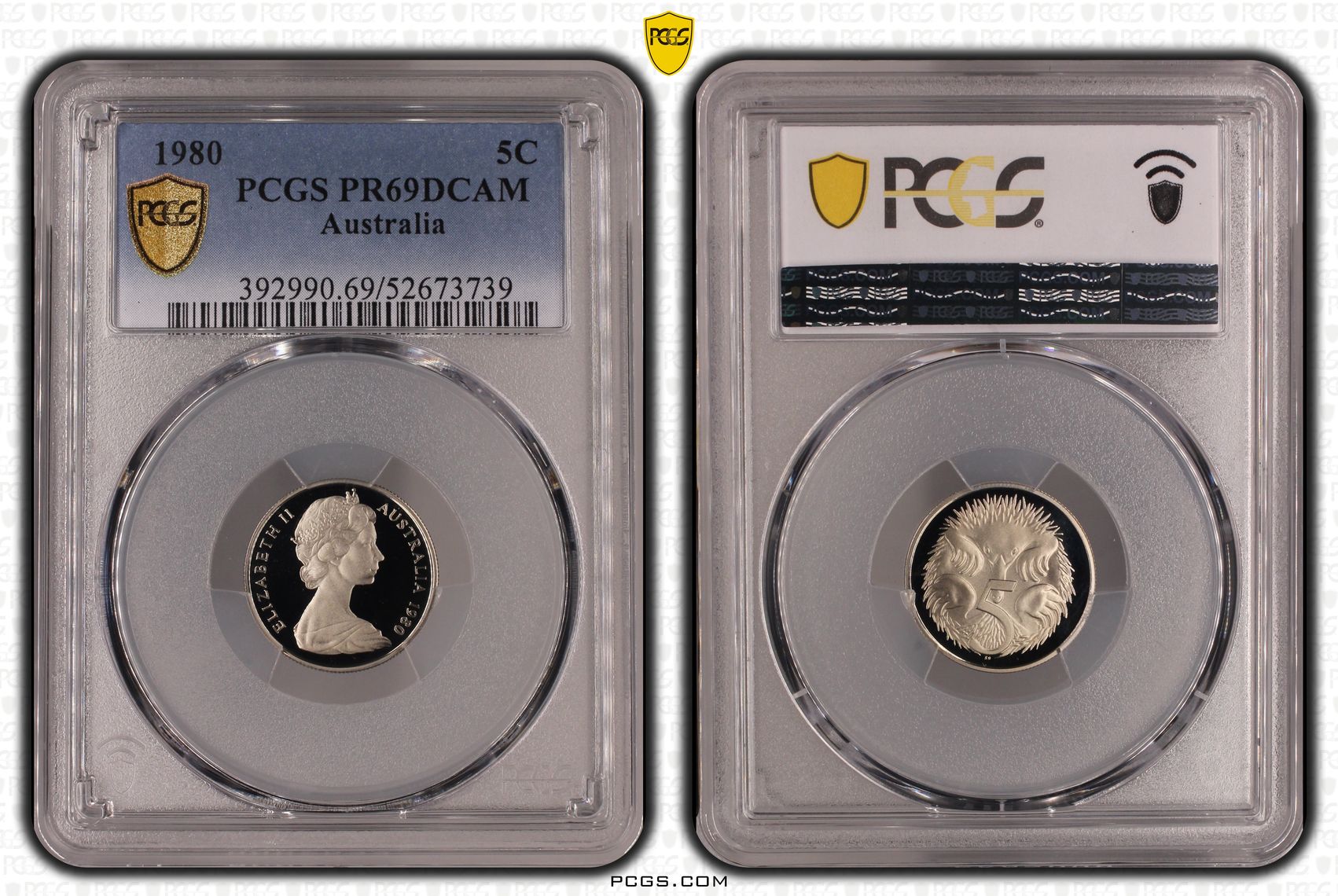 Five Cent, 1980, PCGS PR69DCAM