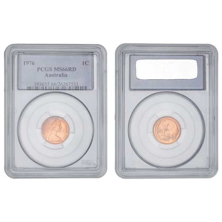 Elizabeth II, One Cent, 1976, PCGS MS66RD