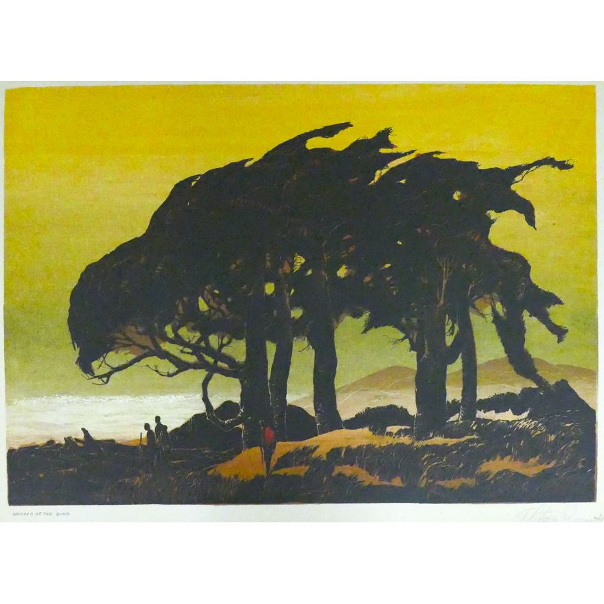 Elton Bennett ''Whisper of the Wind'' Signed Serigraph 19''x25'' Sheet.