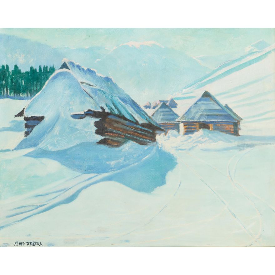 Alfred Terlecki | Fragment Hali Gąsienicowej - Widok na Kasprowy Wierch