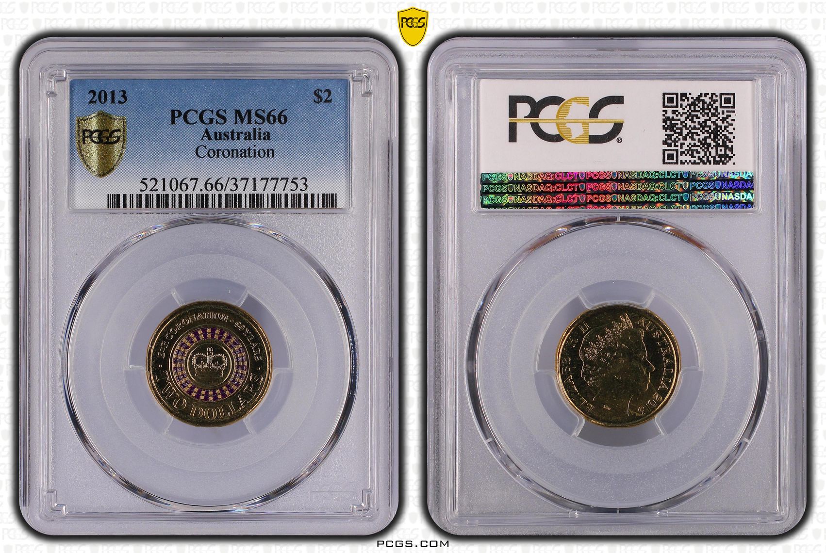 Coronation, Two Dollar, 2013, PCGS MS66