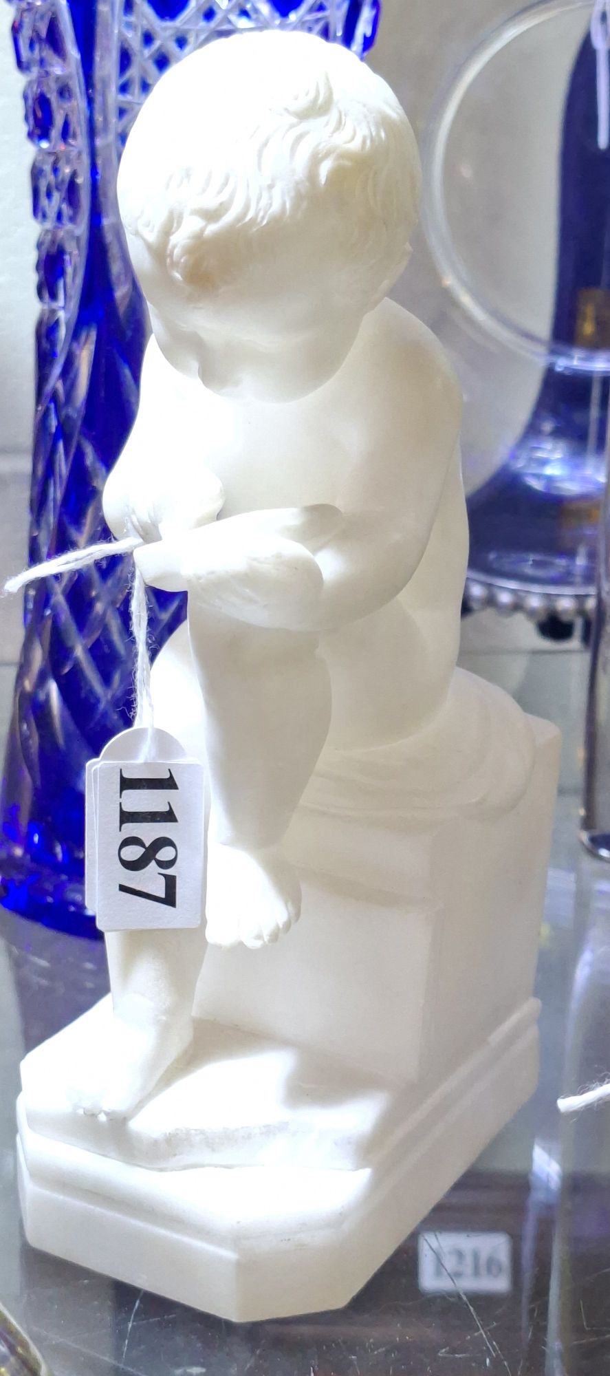 Alabaster Child Sculpture