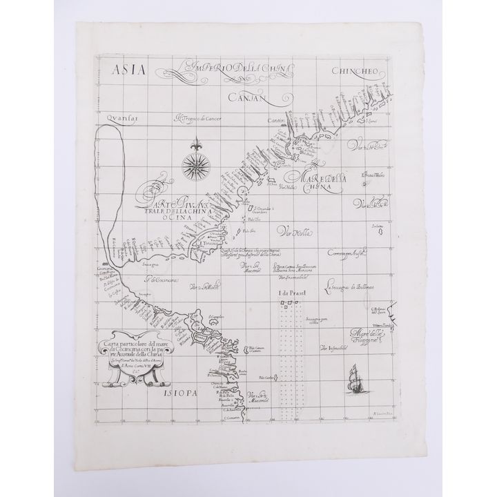 R. Dudley. Carta Particolare del Mare di Cocincina