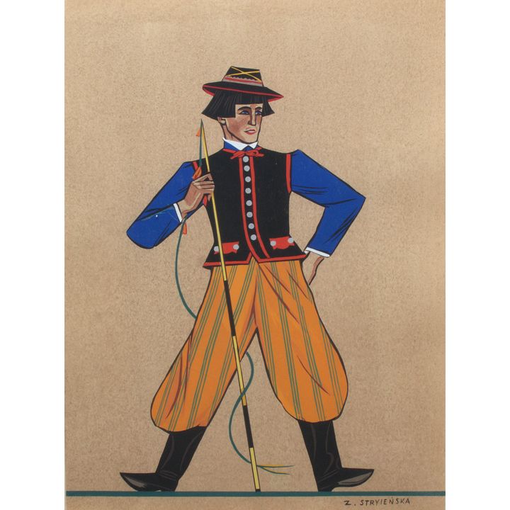 Zofia Stryjeńska | Strój ludowy z Łowicza, 1939