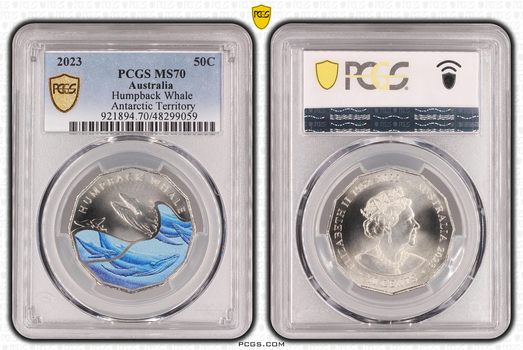 Fifty Cent, 2023, PCGS MS70