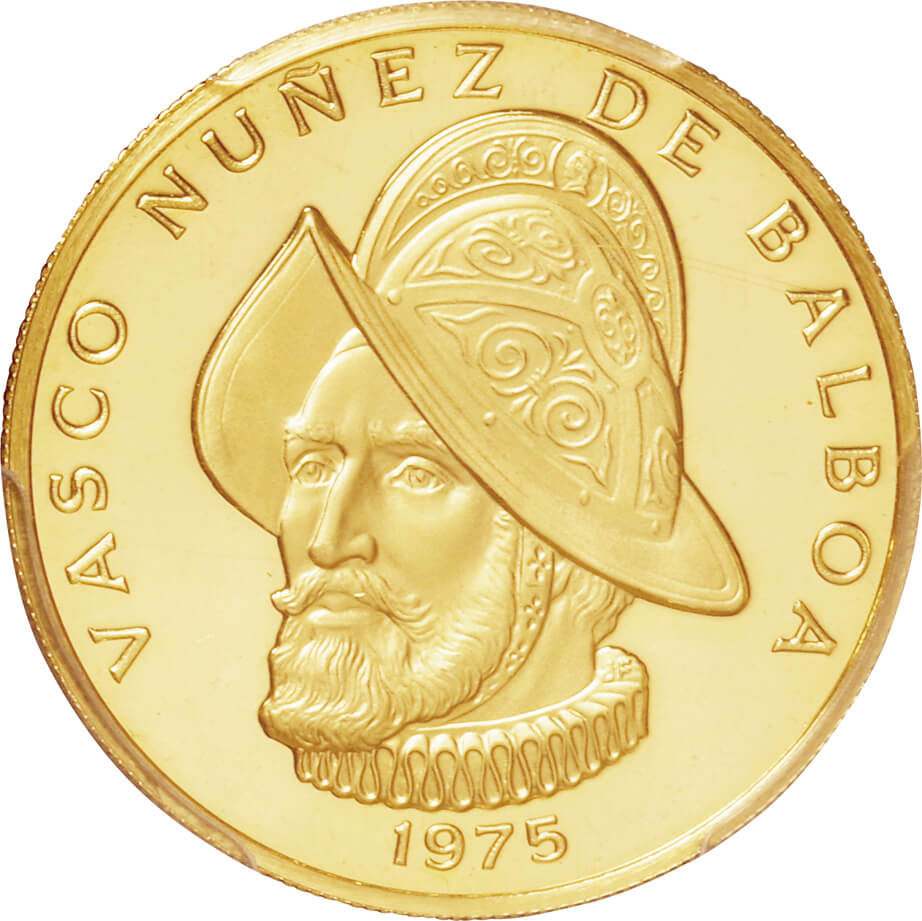 輝く高品質な パナマ バルボア生誕500年記念 100バルボア金貨 1975年 21.6金 8.16g イエローゴールド コイン GOLD  コレクション 美品