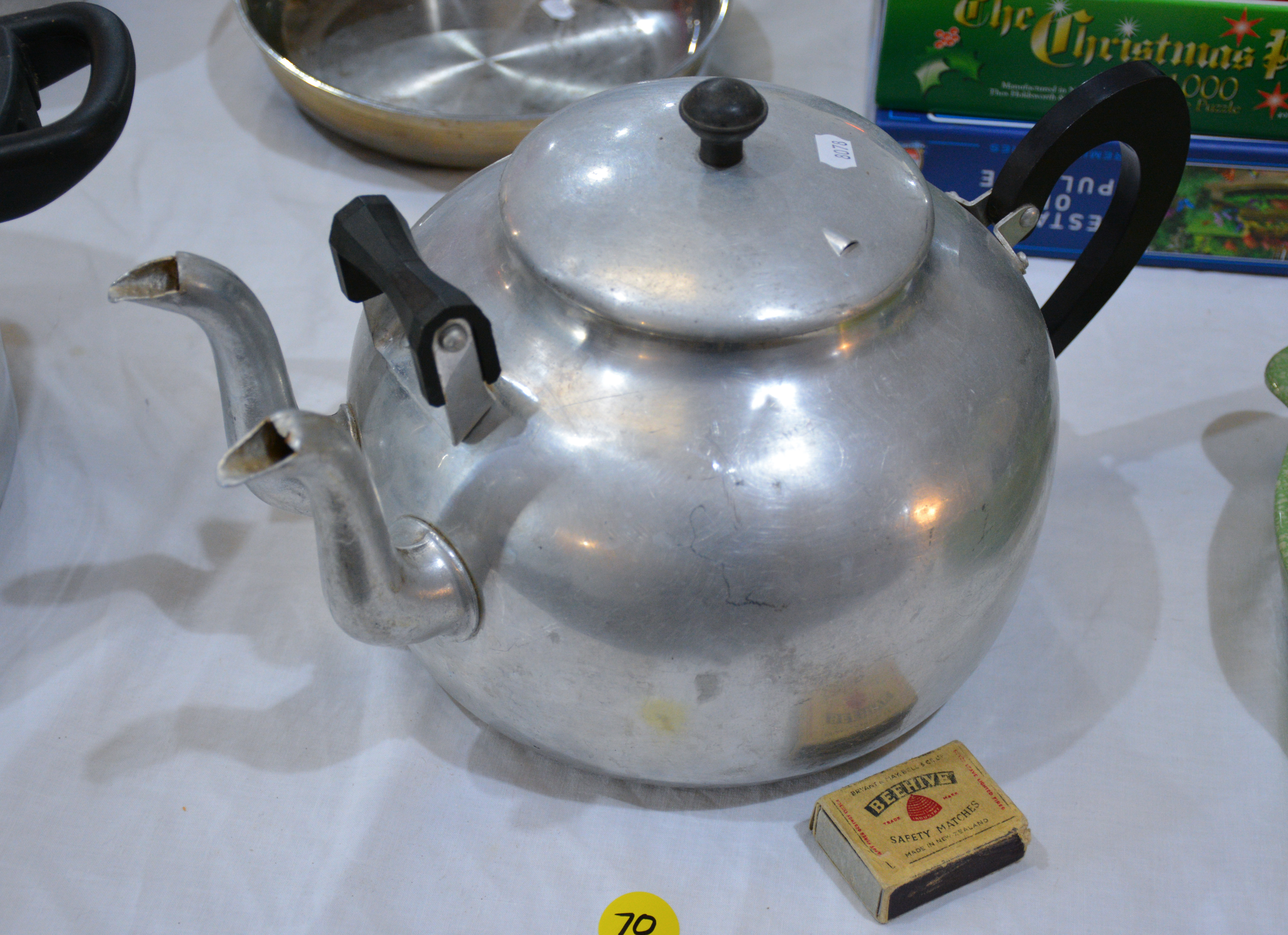 Vintage Large Aluminium 2 Spout Teapot — NZ auction result