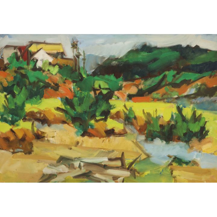 Eugene Pizzuto ''Landscape, Waste Place'' 1960 Oil