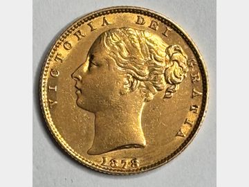 1878 VICTORIA SYDNEY MINT SHIELD GOLD SOVEREIGN