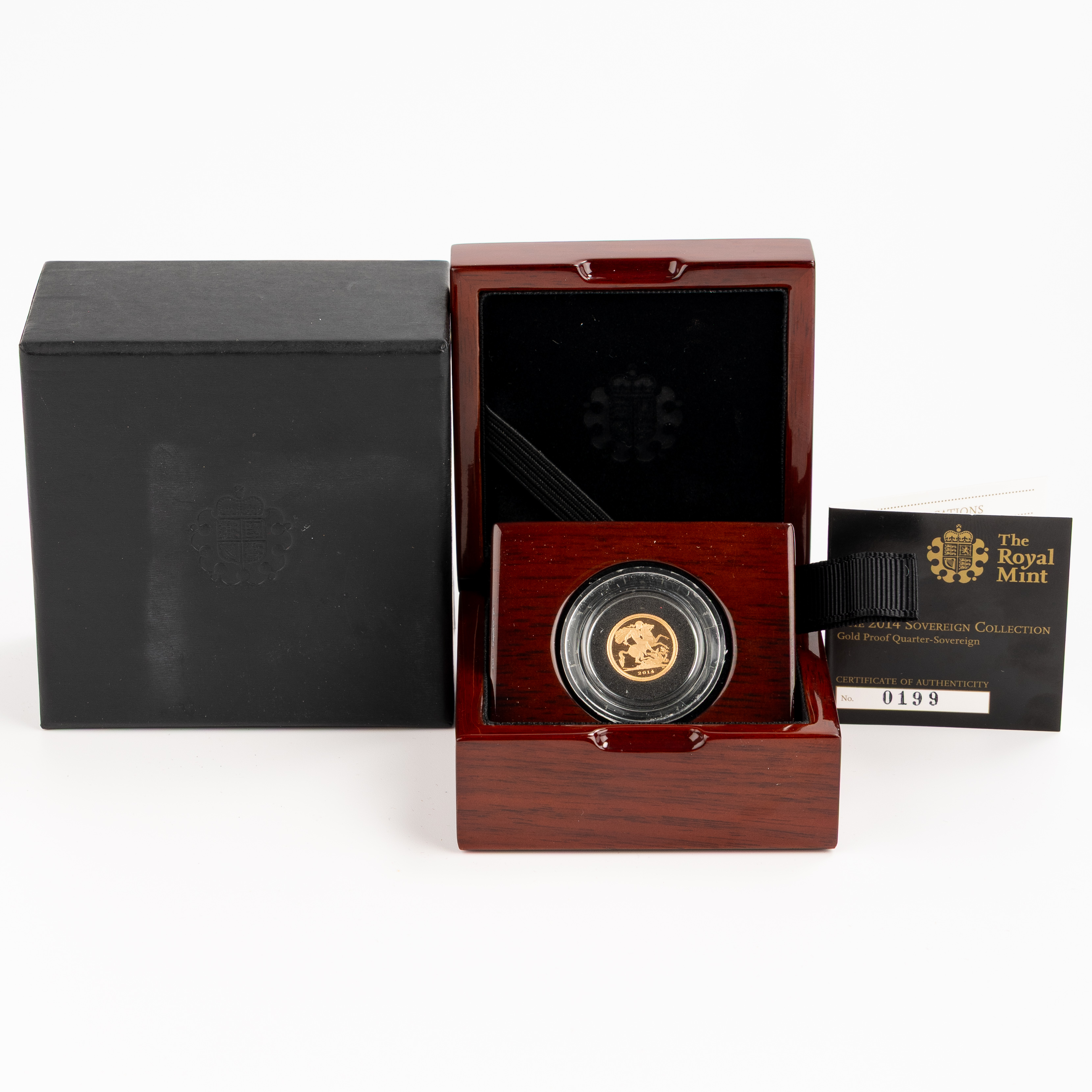 Great Britain, Elizabeth II, Royal Mint: Quarter Sovereign, 2014, FDC