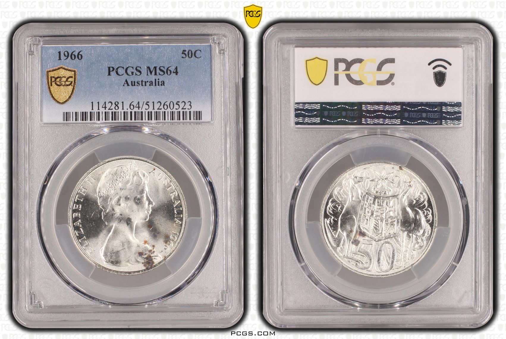 Fifty Cent, 1966, PCGS MS64
