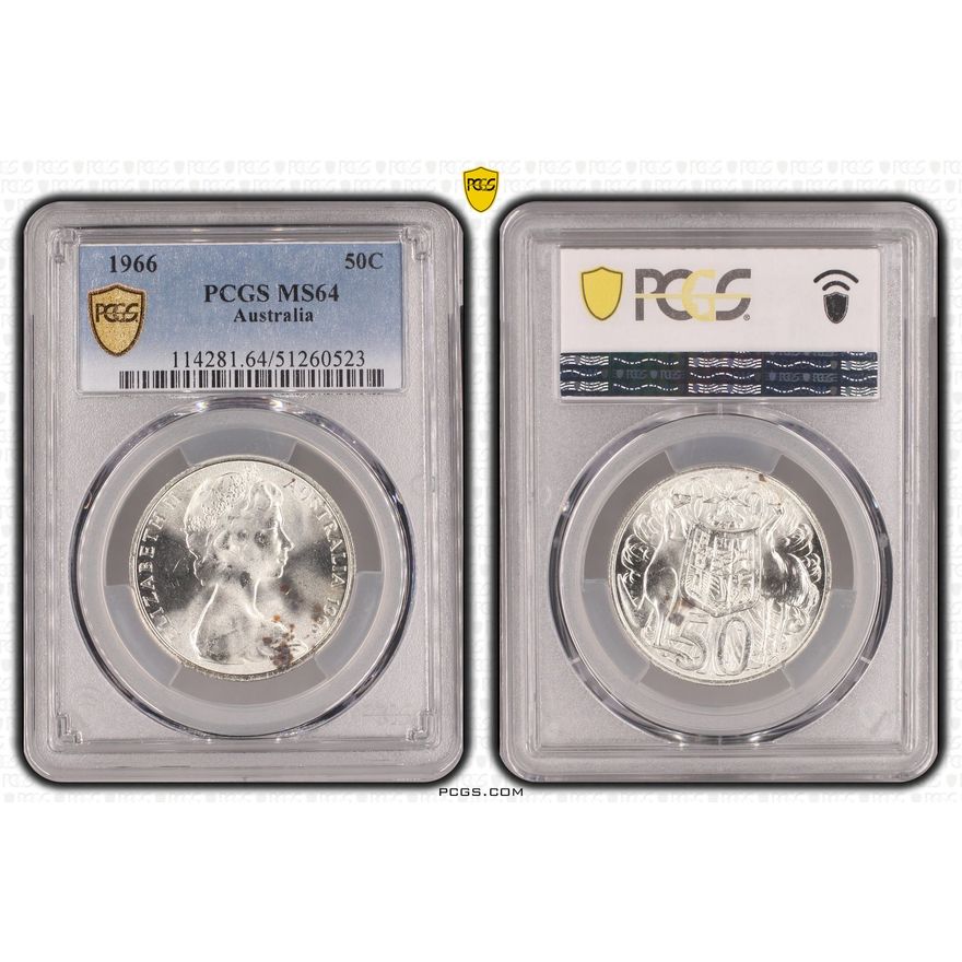 Fifty Cent, 1966, PCGS MS64
