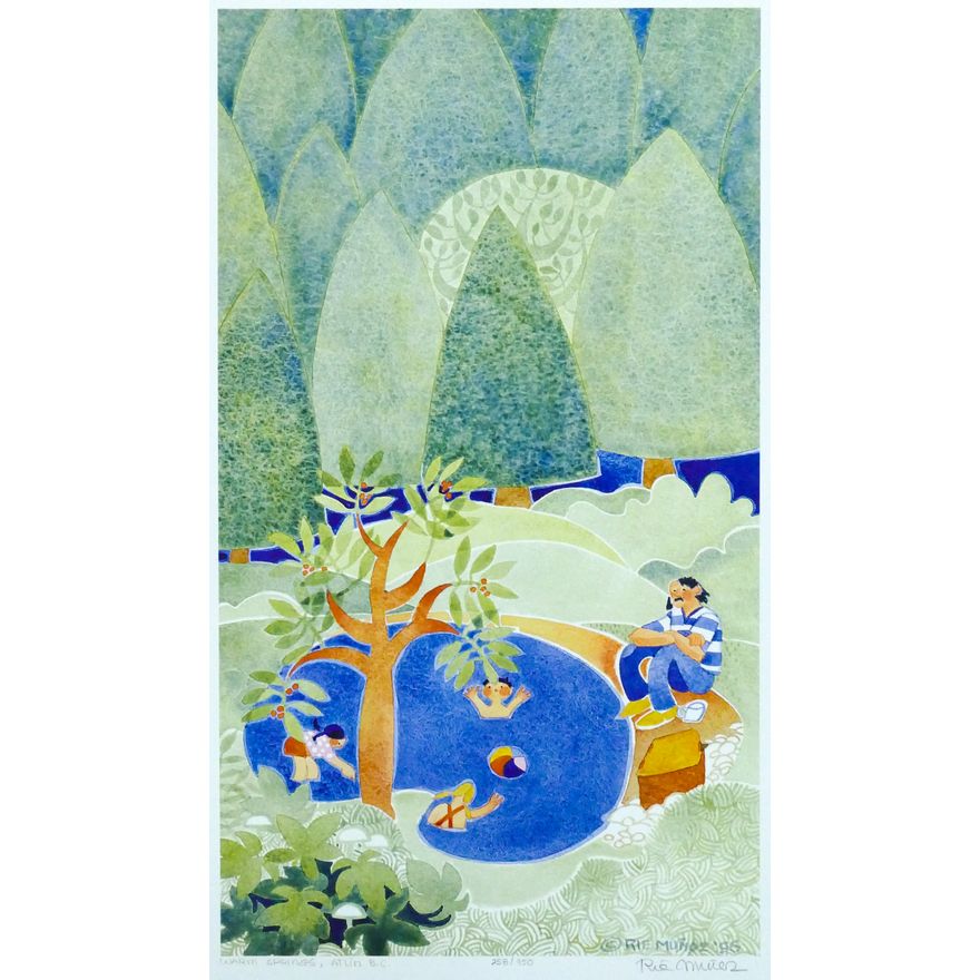 Rie Munoz 'Warm Springs, Atlin B.C.'' 1996 Signed