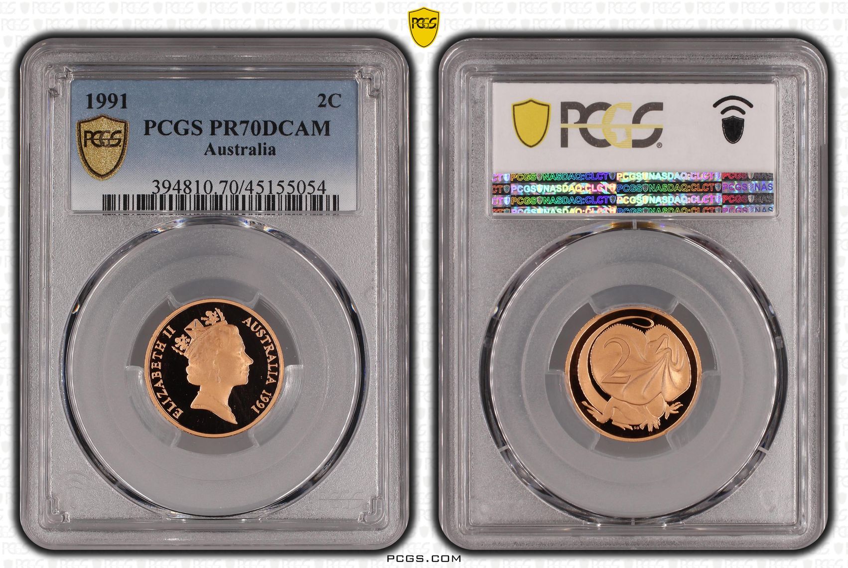 1991 Australia Two Cent, 2c PCGS - PR70DCAM POP 33/0 -054