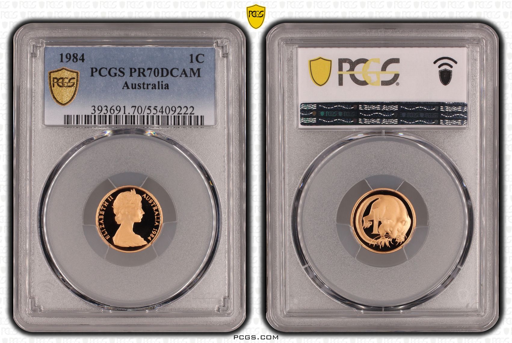 One Cent, 1984, Pcgs Pr70dcam
