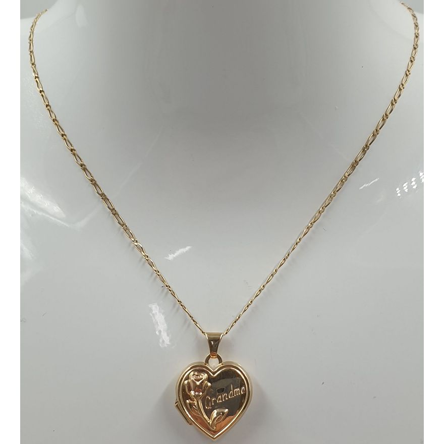 9ct Y/G Necklace & Pendant