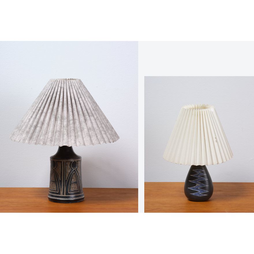 Two vintage Scandinavian table lamps
