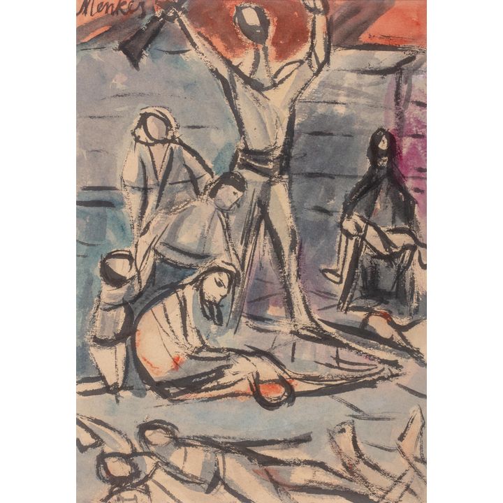 Zygmunt Menkes | Kompozycja z postaciami