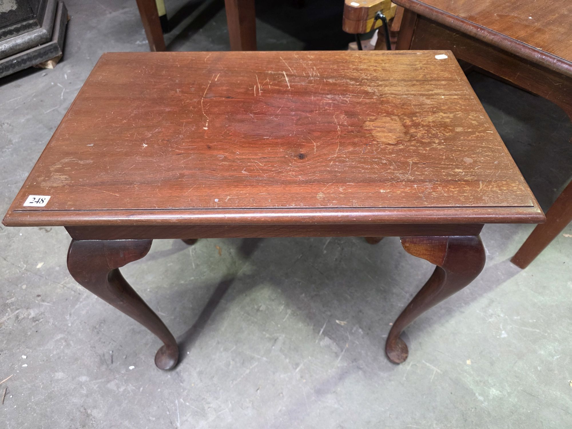 248 · PETITE HARDWOOD SIDE TABLE