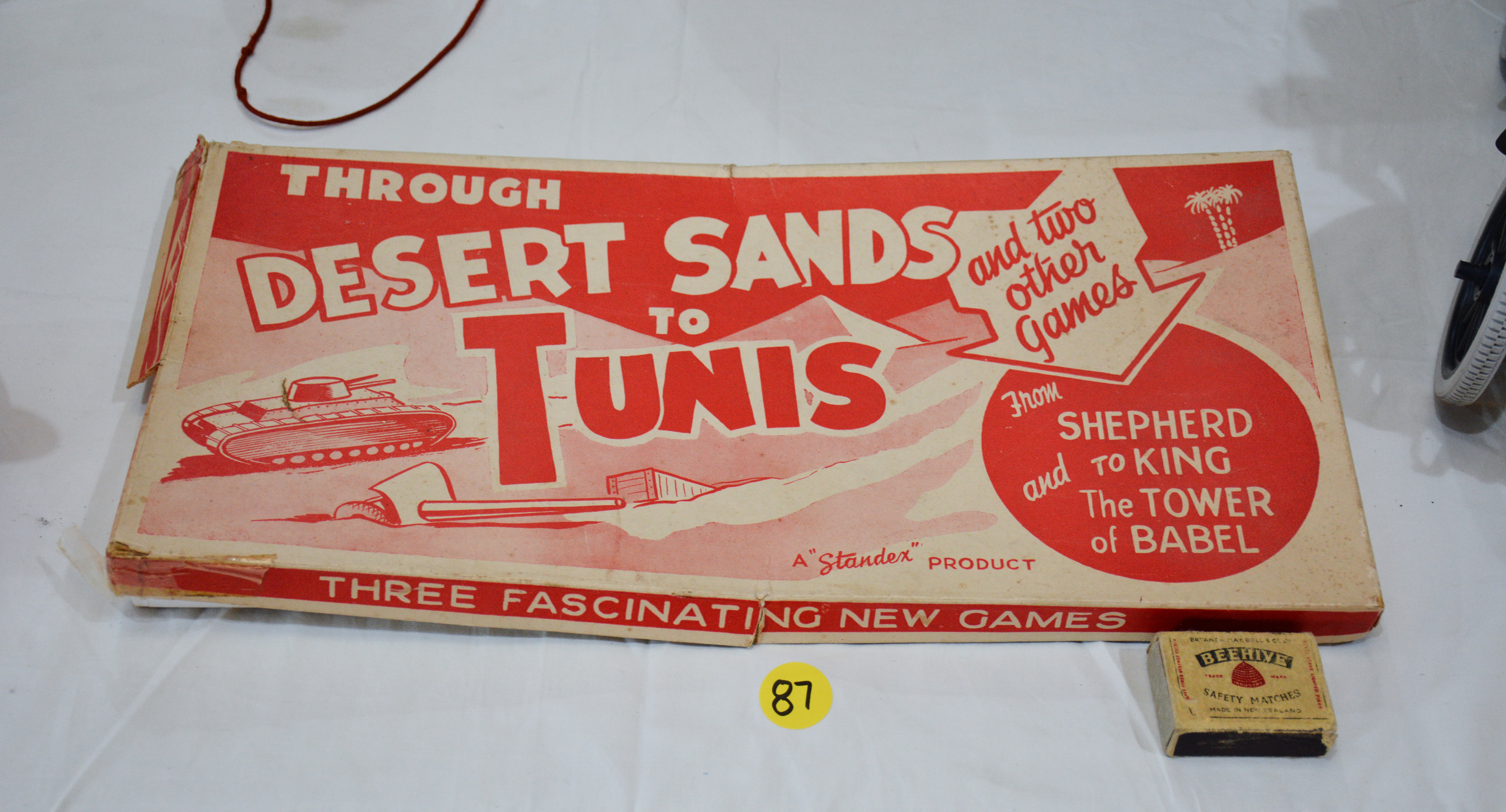Vintage Through Desert Sands to Tunis Game — sold at auction in New Zealand for $15