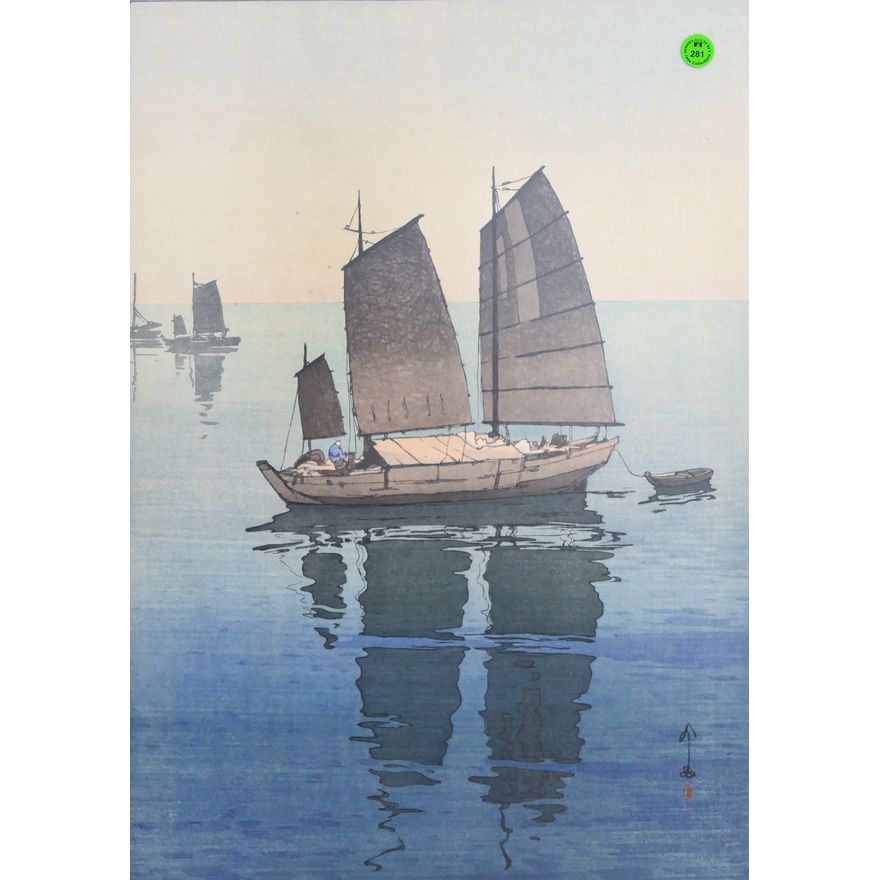 Hiroshi Yoshida ''Sailing Boats, Forenoon'' 1926 Woo
