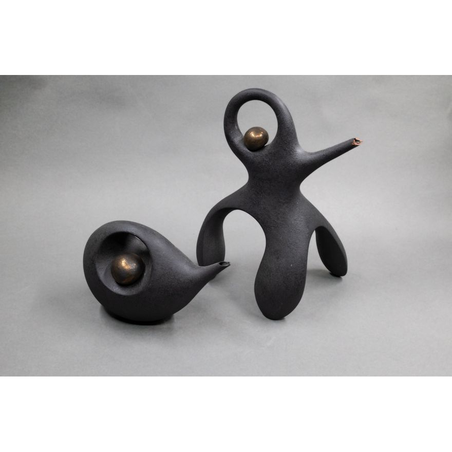 Rick Rudd - Two sculptural teapots