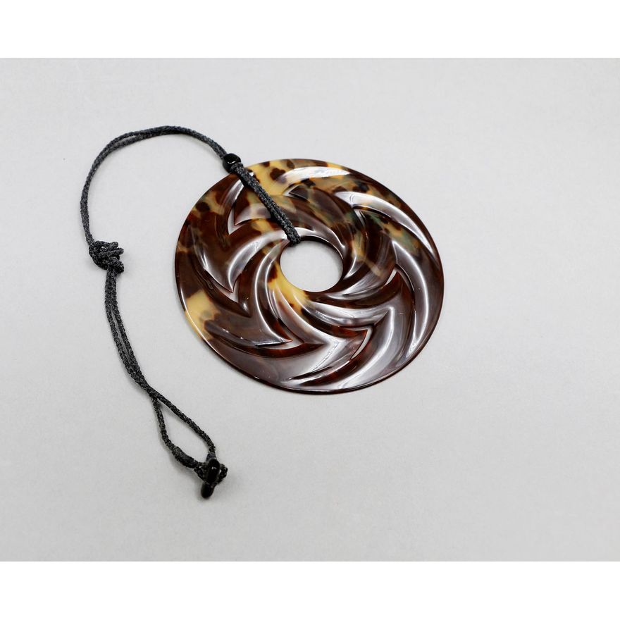 Steve Myhre - Large faux turtle shell pendant