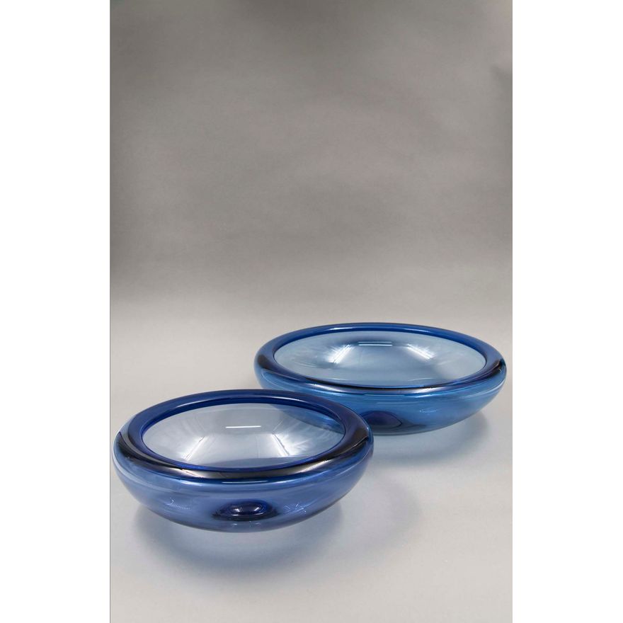 Per Lutken for Holmegaard - Two blue bowls