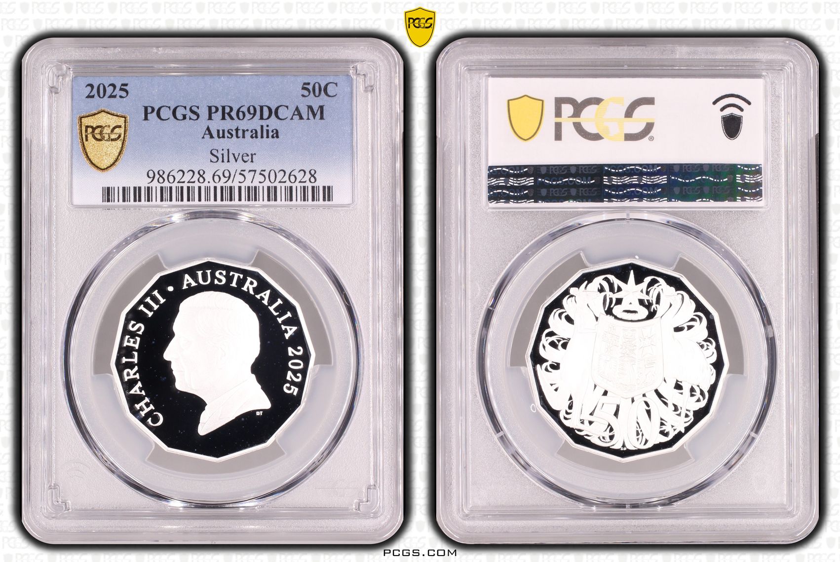 Silver, Fifty Cent, 2025, PR69DCAM