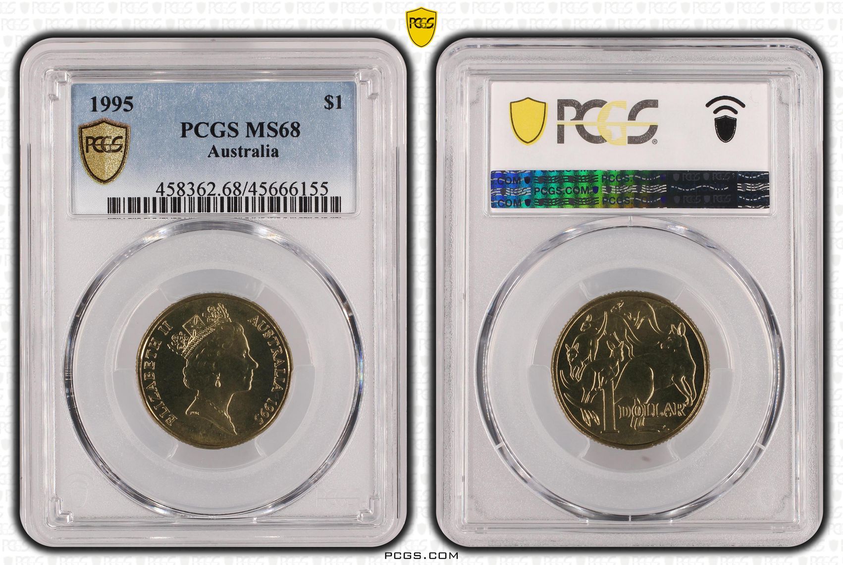 One Dollar, 1995, PCGS MS68