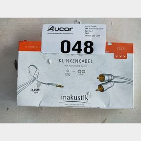 INAKUSTIK STAR MP3 0.75M JACK RCA -MINI JACK 3.5MM - WHITE