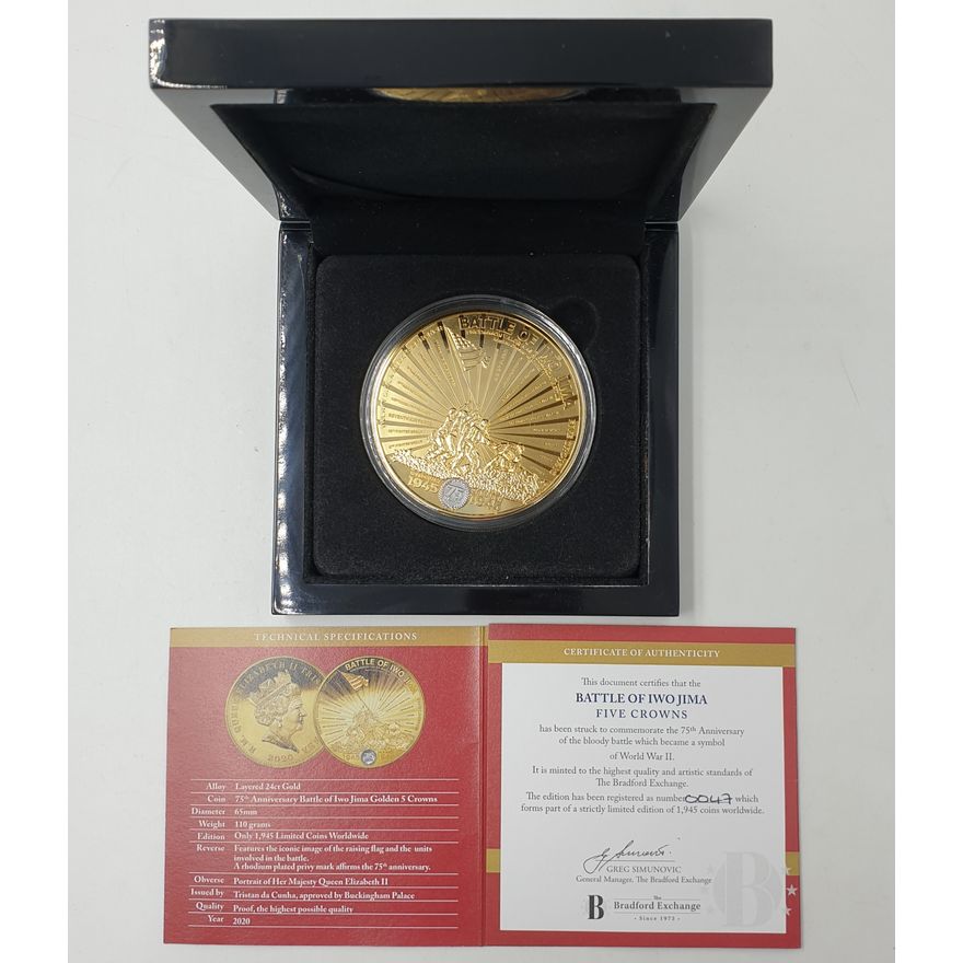 Battle of Iwo Jima 5 Crown Coin