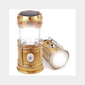 Hello Today - Solar LED Camping Lantern and Flashlight - Metallic Gold - Bar 9900962011131- 51748/13061