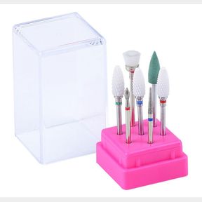 7 Pieces Nail Drill Bits Set Cuticle Nail Drill Bits Set Ceramic Nail Drill - - 51743/2470 SN B3 (S9)