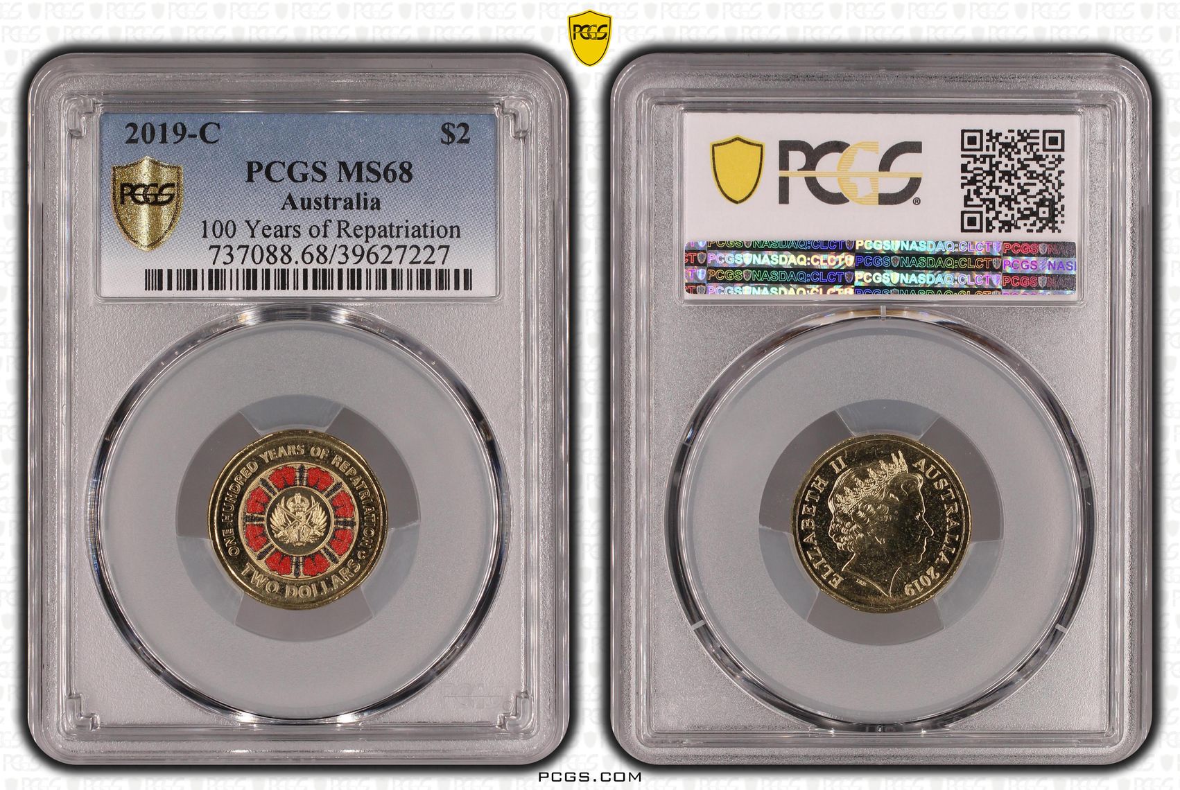 Elizabeth II, 100 Years of Repatriation, Two Dollar, 2019-C, PCGS MS68