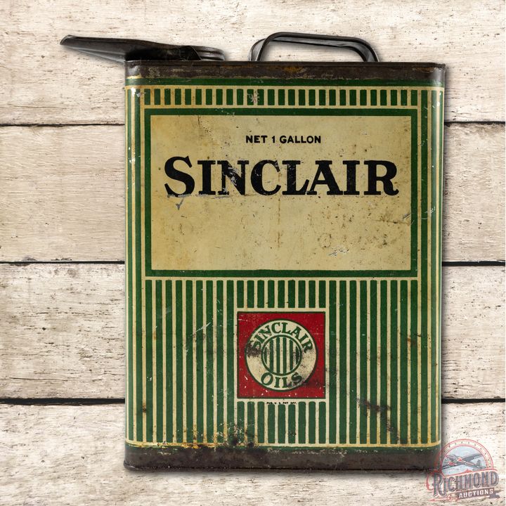 Sinclair Oils Flat 1 Gallon Oil Can