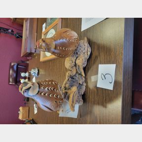Hand Carved Bob White Male/Female by Steve Dumar