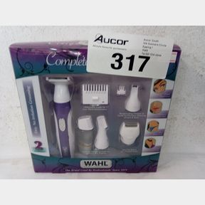 WAHL COMPLETE CONFIDENCE PERSONAL GROOMING KIT FOR WOMEN - WHITE PURPLE -